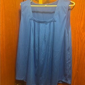 - Ladies blue 2 XL tank blouse EUC
